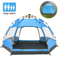 Ylovetoys Camping Tent, Double Layer Family Camping Tents, Instant Pop Up Double-Uses Beach Tent ...