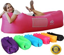 WEKAPO Inflatable Lounger Air Sofa Hammock-Portable,Water Proof& Anti-Air Leaking Design-Ide ...