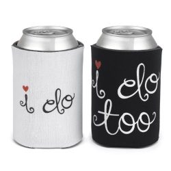Hortense B. Hewitt Can Coolers Wedding Accessories, I Do and I Do Too, Set of 2