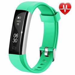 Lintelek Fitness Tracker, Slim Activity Tracker with Heart Rate Monitor, IP67 Waterproof Wristba ...