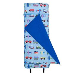 Original NapMat Olive Kids by Wildkin Children’s Original NapMat with Built in Blanket and Pillo ...