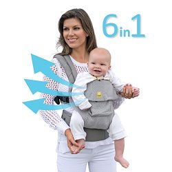 Lillebaby The Complete Airflow 360° Ergonomic Six-Position Baby & Child Carrier, Silver