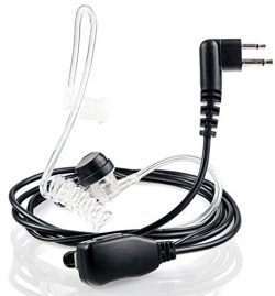 QOL TOP Walkie Talkie Earpiece 2-Pin – 2 pack – Radio earpiece for Motorola –  ...