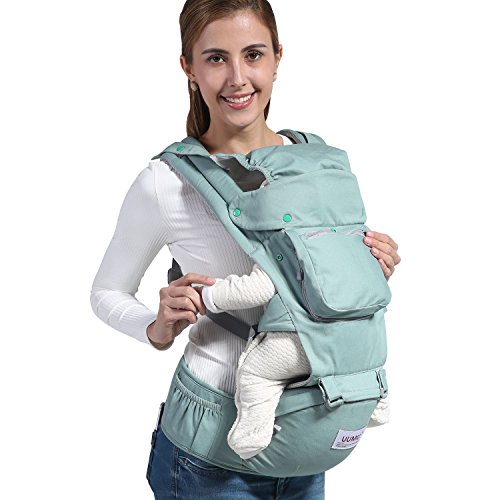 Baby Carrier Backpack with Hip Seat for All Seasons, 12 in 1 Comfortable & Safe Positions for