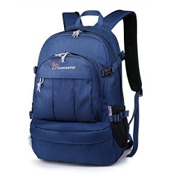 Mountaintop Casual Backpack Daypack for Travel Hiking School Camping (Royalblue- 25L)