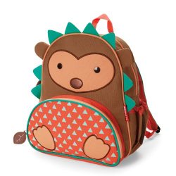 Skip Hop Zoo Toddler Kids Insulated Backpack Hudson Hedgehog Boy, 12-inches, Brown