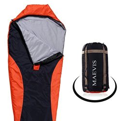 Maevis all Season 330GSM Sleeping Bag Envelope Mummy Lightweight Portable Waterproof with Compre ...