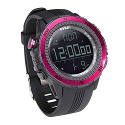 Pyle PSWWM82PN Digital Multifunction Sports Watch with Altimeter/Barometer/Chronograph/Compass a ...