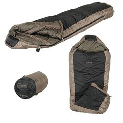 Northstar Voodoo Tactical Double Layer Mummy Compactible Sleeping Bag, Coyote/Black