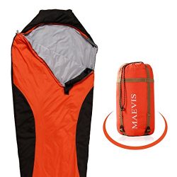 Maevis all Season 330GSM Sleeping Bag Envelope Mummy Lightweight Portable Waterproof with Compre ...