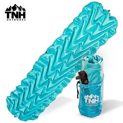 TNH Outdoors Lightweight Compact Sleeping Pad With Dual Baffle System And Superior Insulation Ex ...