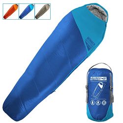 WINNER OUTFITTERS Mummy Sleeping Bag with Compression Sack, It’s Portable and Lightweight  ...