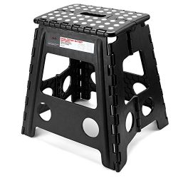 Acko 16 Inches Super Strong Folding Step Stool with handle for Adults and Kids, Kitchen Stepping ...