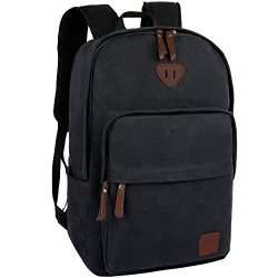 Ibagbar Vintage Canvas Backpack Rucksack Laptop Bag Computer Bag Daypack Travel Bag College Bag  ...