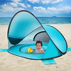 WolfWise Easy Pop Up Beach Tent Instant Sun Shelter Tent