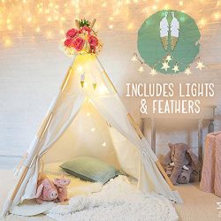 Kids Teepee Tent for Kids – Tee Pee Kids Tent – Kid Teepee Play Tent for Boys &  ...