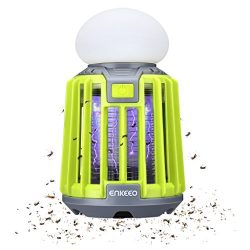 ENKEEO 2-in-1 Camping Lantern Mosquito Killer LED Tent Light Bug Zapper, IPX6 Waterproof, 2000mA ...