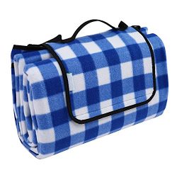 OUTCAMER Large Waterproof Outdoor Picnic Blanket, Portable Folding Picnic Blanket Mat with Tote  ...