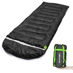 OBOSOE Sleeping Bag,(30-60℉) Portable Lightweight Compact Packable Waterproof Bags for Adult 3-4 ...