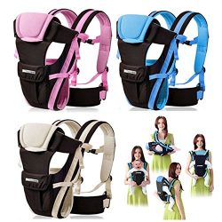 CdyBox Adjustable 4 Positions Carrier 3d Backpack Pouch Bag Wrap Soft Structured Ergonomic Sling ...