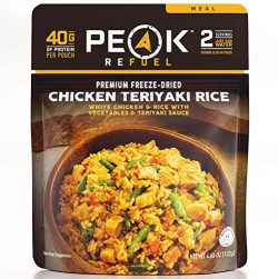 Peak Refuel Chicken Teriyaki Rice | Pack of 6 | 12 Total Servings | Freeze Dried Backpacking and ...