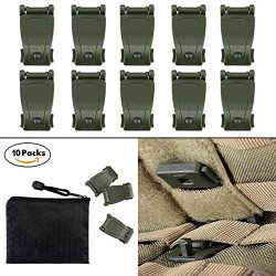 BOOSTEADY Multipurpose MOLLE Clip Tactical Strap Management Tool Web Dominator Buckle for Tactic ...