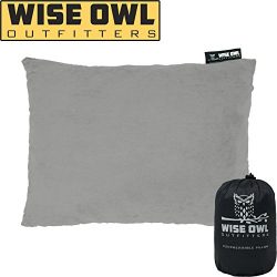 Wise Owl Outfitters Camping Pillow Compressible Foam Pillows – Use When Sleeping in Car, Plane T ...