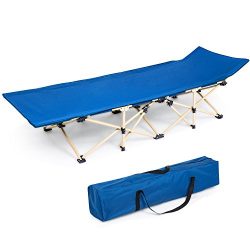 ANCHEER Camping Cot Folding Camp Bed, Portable Easy Set up Sleeping Cot with Carry Bag for Outdo ...