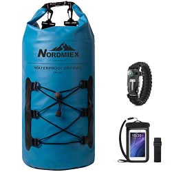 Nordmiex 20L 500D Heavy Duty Lightweight Waterproof Dry Bag for Kayaking,Boating,Rafting,Camping ...