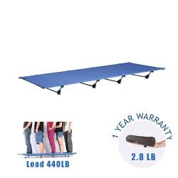 DESERT WALKER Camping Cots, Outdoor Bed Ultra lightweight Bed portable cot Free Storage Bag Incl ...
