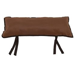 Sunnydaze Large Hammock Pillow with Ties, Outdoor Camping Pillow, Weather Resistant, Walnut