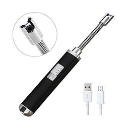 ORYCOOL Electric Arc Lighter Rechargeable Flameless Lighter Safety USB Windproof Candle Lighter  ...