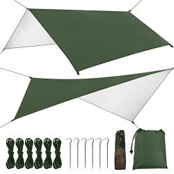 FILWO Canopy Camping Tarp Waterproof UV Protection Canopy Tent Tarp Shelter Beach Tent Umbrella, ...