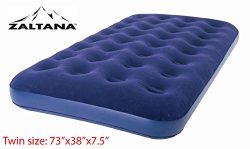 Zaltana Twin Size Air mattress (73″x38″x7.5″) Twin, Navy Blue AMT-N