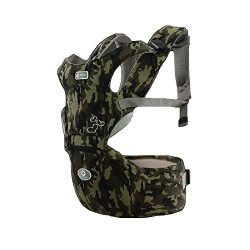 360° Ergonomic Baby & Child Carrier Front and Back with Hip Seat (Six-Position, Camouflage)