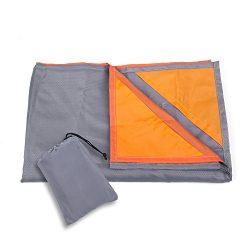 Kimfly Outdoor Beach Blanket, Compact Waterproof Picnic Blanket, Portable Sandproof Lightweight  ...