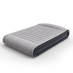 Sable Mattress with Built-in Pillow, Inflatable Blow up Air Bed with Internal Electric Pump Comf ...