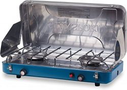 Stansport 21250 Propane Stove Top, Silver/Blue