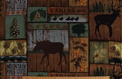 Fleece Mountain Pines Lodge Cabins Woods Bull Moose Deer Bears Ducks Animals Wildlife Hunting Ca ...