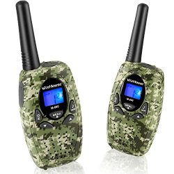 Two Way Radios with Mic Vox Clip 22 Channels, Wishouse Travel Walkie Talkie for Family with 2.5m ...