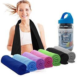 Cooling Towels for Neck Cooler- Stay Cool Neck Wrap, Evaporative Cooler for Hot Weather, Rags/Sc ...