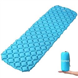 femor Ultralight Sleeping Pad, Inflatable Camping Air Pad with Comfortable Air-Support Cells Des ...