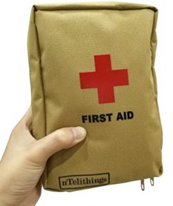 FIRST AID KIT FULLY STOCKED SMALL MEDICAL EMT DISASTER EMERGENCY IFAK MED KITS PORTABLE FOR HOME ...