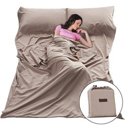 Sleep Sack Sleeping Bag Liner Lightweight Portable Sleeping Sheet Dirt-Proof Compact Travel Camp ...