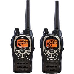 Midland GXT1000VP4 Ear -Mic/Charger/2 Radios, 5W, 36 MI, FRS/GMRS 50 CH