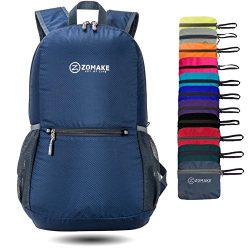 ZOMAKE Ultra Lightweight Packable Backpack Water Resistant Hiking Daypack,Small Backpack Handy F ...