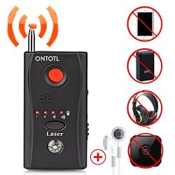 Anti-spy Camera Bug RF Detector,ONTOTL Wireless Bug Detector Hidden Camera Lens Detector Radio W ...