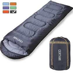 CERTAMI Sleeping Bag -Envelope Lightweight Portable Waterproof,for Adults 3 Season Outdoor Campi ...