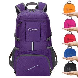 ZOMAKE Ultra Lightweight Hiking Backpack, 35L Packable Water Resistant Travel Daypack Shool Bag  ...