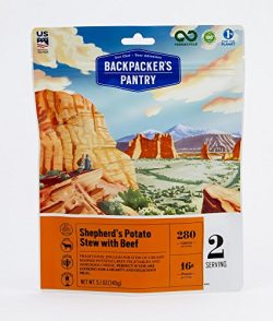 Backpacker’s Pantry Shepherd’s Potato Stew with Beef, Two Serving Pouch, (Packaging  ...